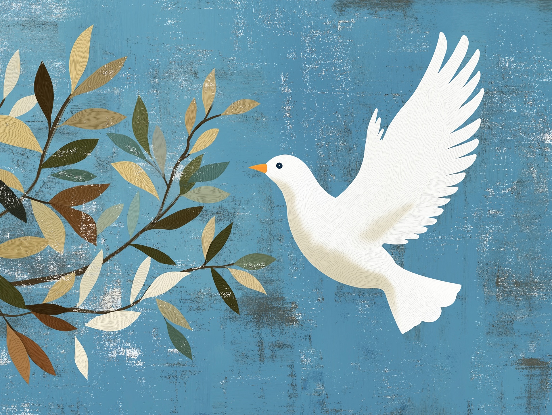 Friedenstaube Olivzweig